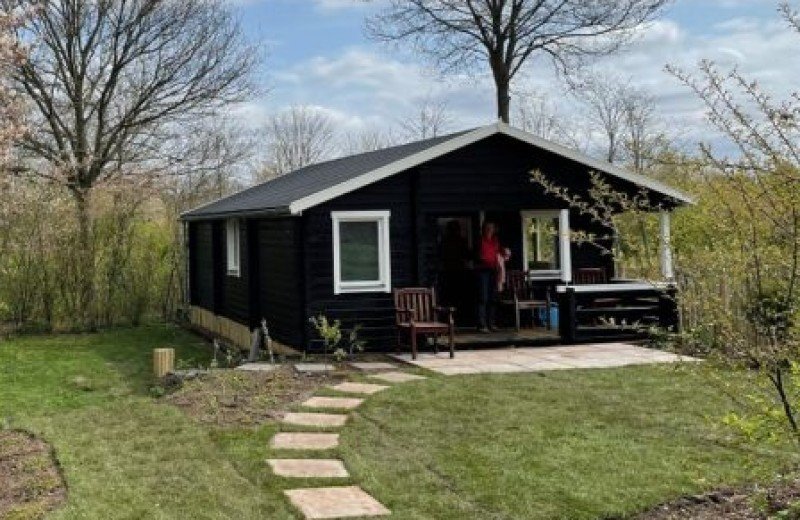 Luxe blokhut met eigen sanitair